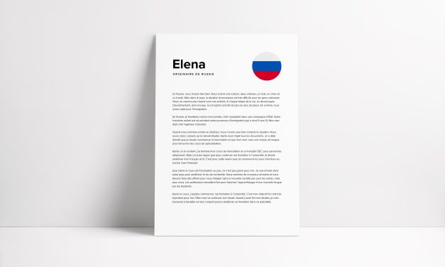 Le parcours d&rsquo;Elena